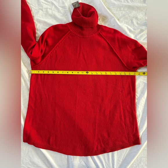 J. Jill women’s red turtleneck sweater round hem, size L, brand new. - Picture 6 of 7